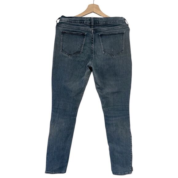 Vintage Old Navy Skinny Jeans Size 8 Low Rise Ankle Zip Y2K 90s 2000s Sweetheart - Picture 3 of 3